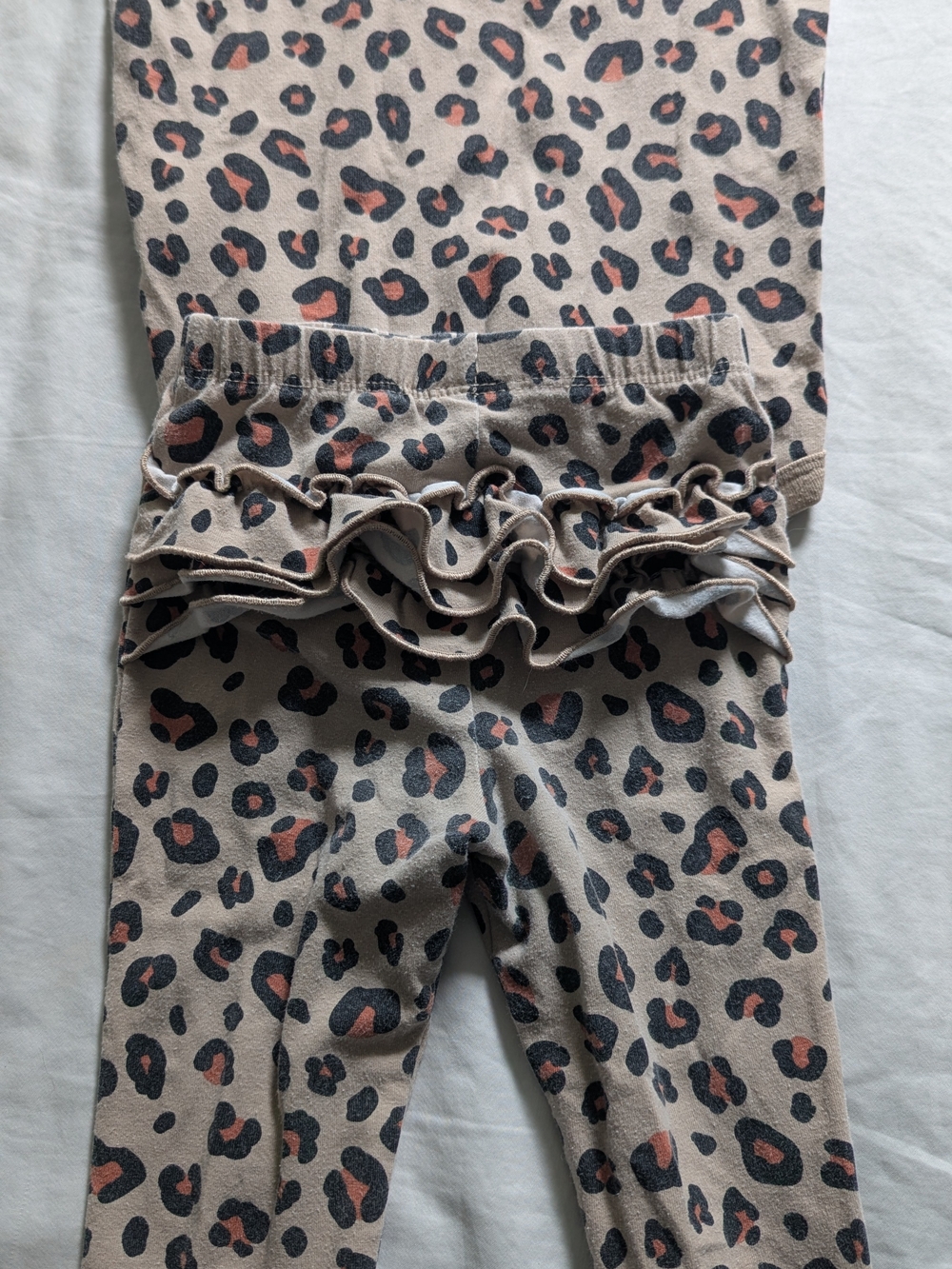 Garanimals Leopard Print Ruffle Matching Set - Beige, Cheetah Print
